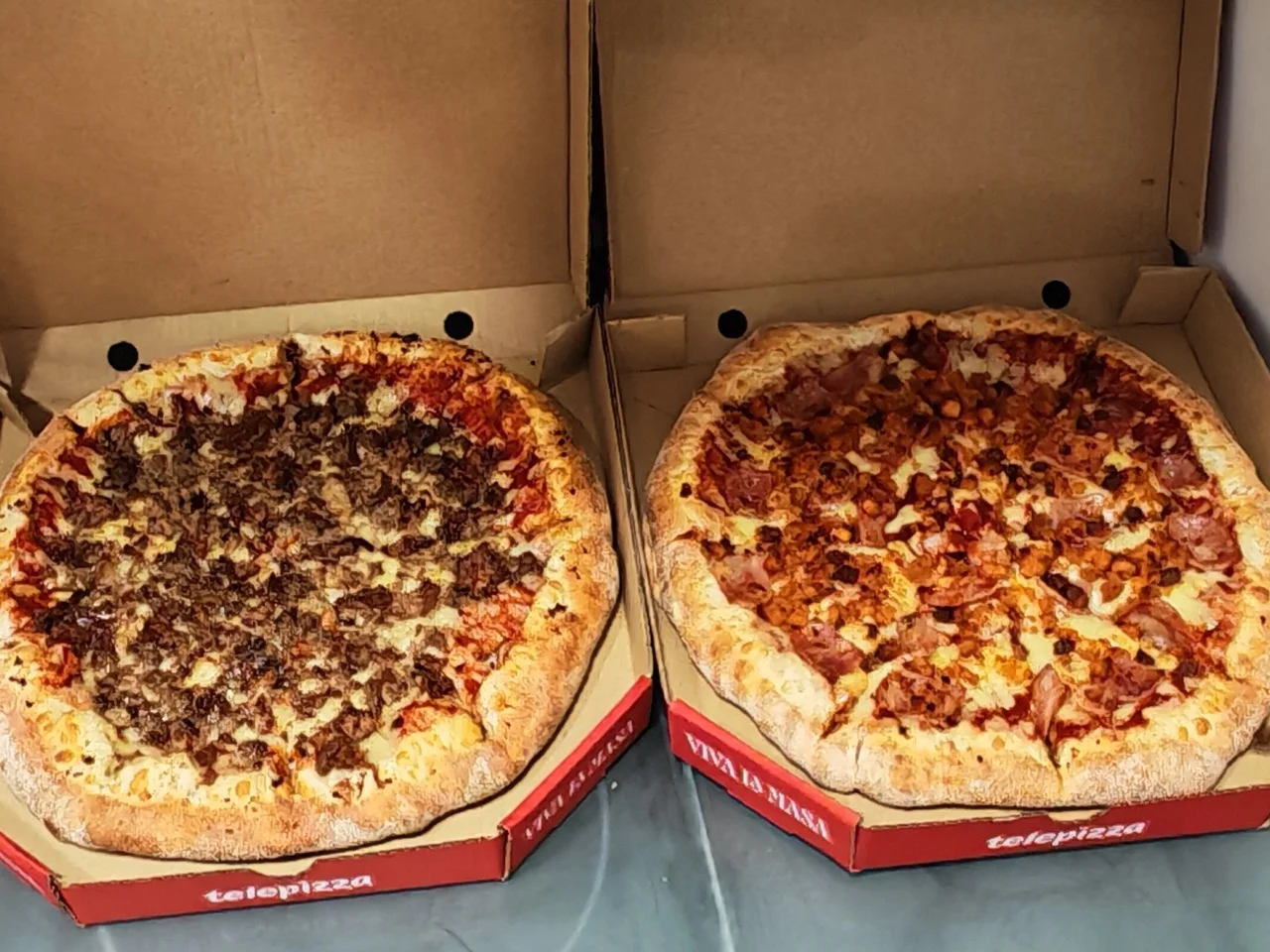 nuevas telepizza de migas con chorizo