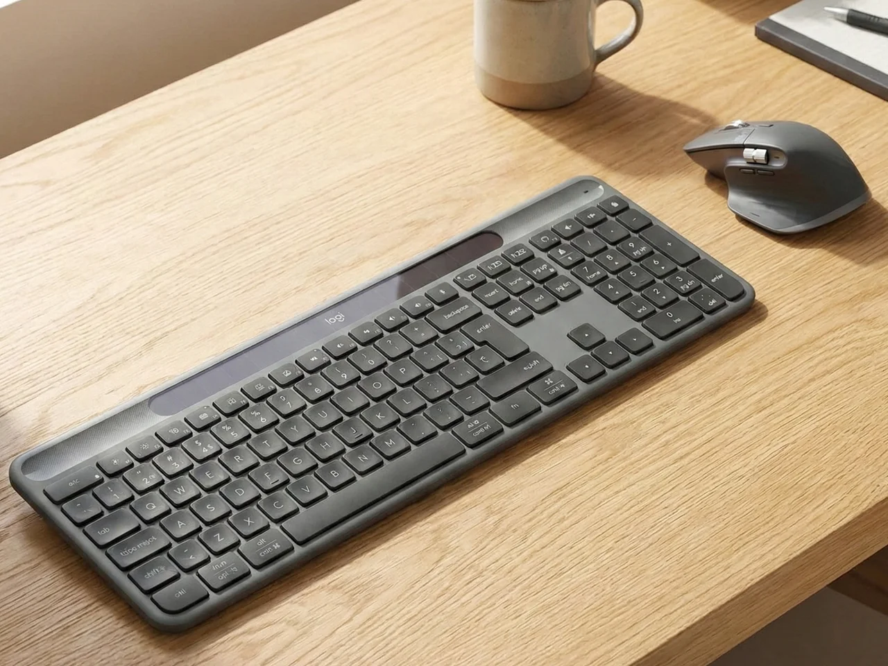 logitech signature slim solar plus k980 opiniones